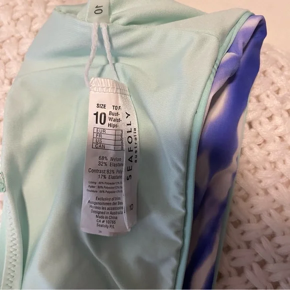 Seafolly Purple Tie Dye Bathing Suit Set - Picture 5 of 7